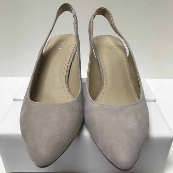 Botkier Shayla Slingback Nude Suede Pumps - Picture 8 of 15